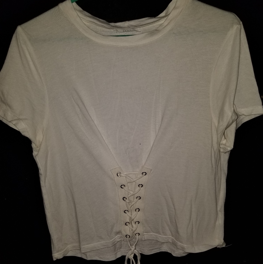 White tied top